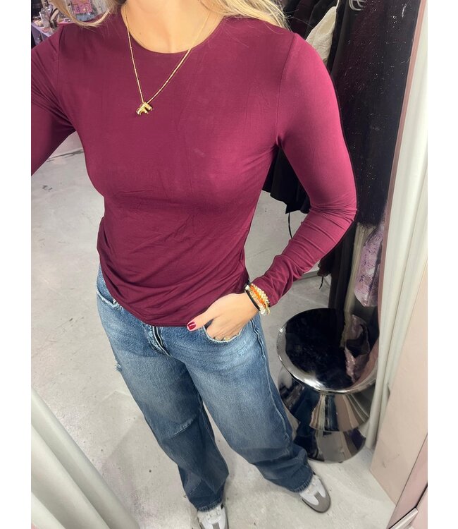 Rosalie Longsleeve - Bordeaux