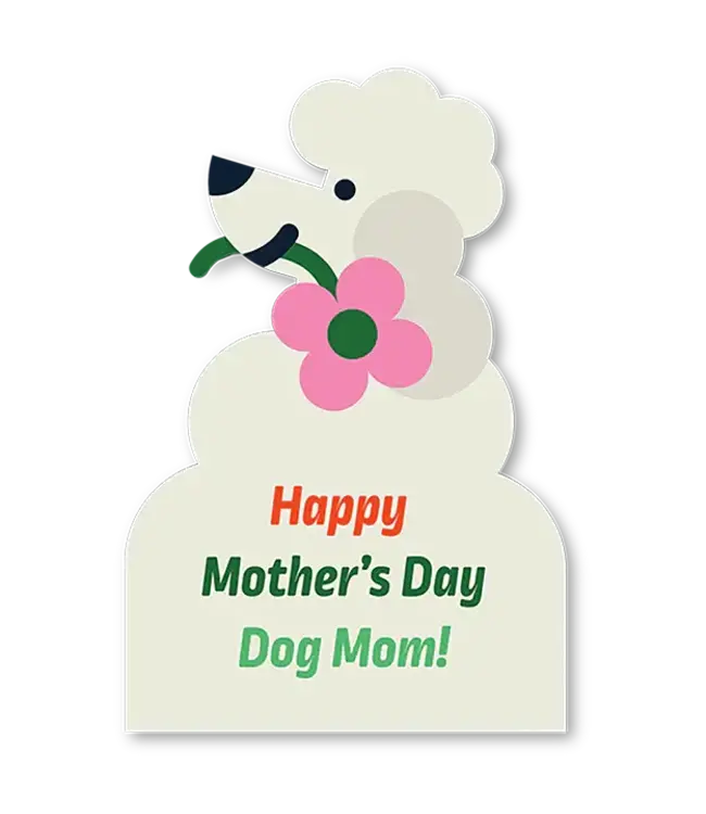 The Giftlabel Cut-Out Cards - Happy Mother's Day Dog Mom!