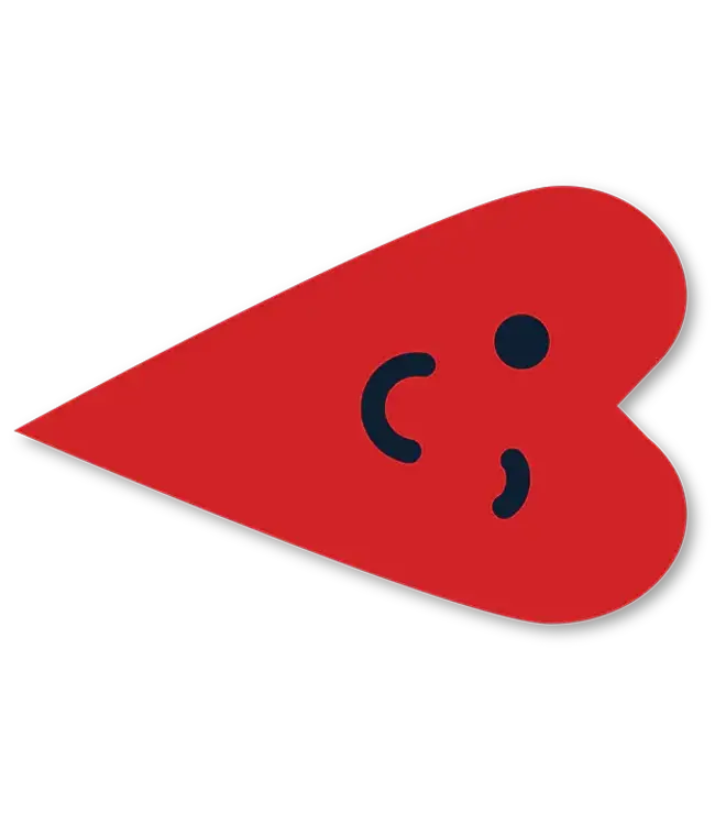 Cut-Out Cards - Heart Wink