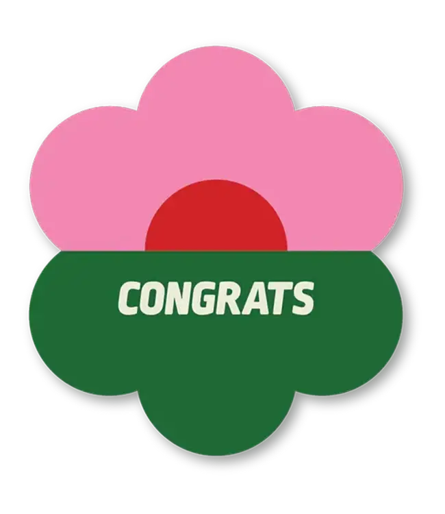 Cut-Out Cards - Congrats