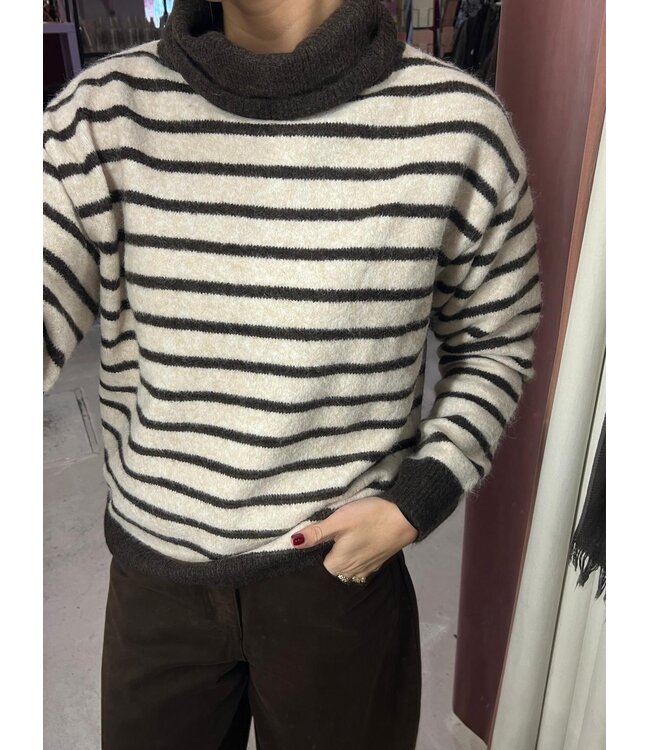 Elles Knit - Navy Stripe