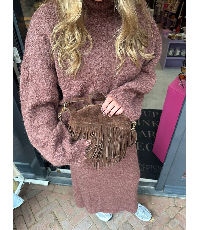 Knitted Sweater Delia - Mocha