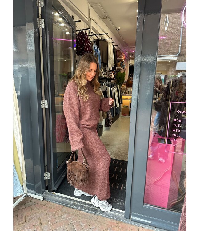 Knitted Sweater Delia - Mocha