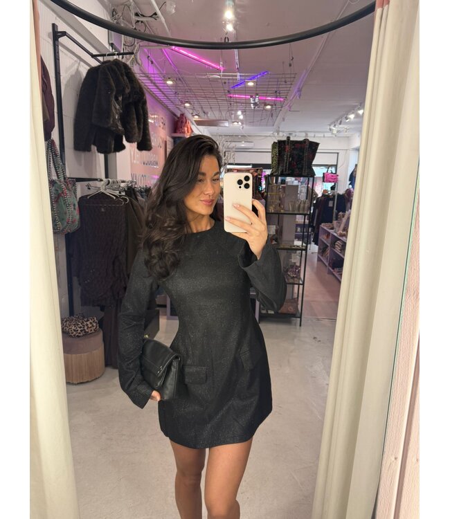 Beau Dress - Black Sparkle