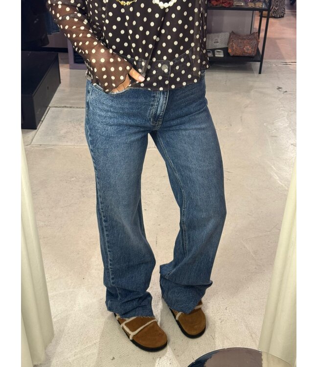 Fray Wide Leg - Blue Extra Tall