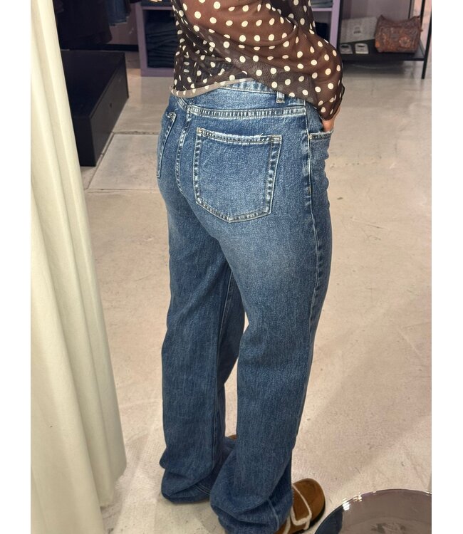 Fray Wide Leg - Blue Extra Tall