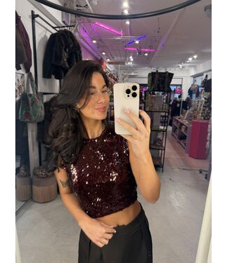 Sparkle Top - Bordeaux
