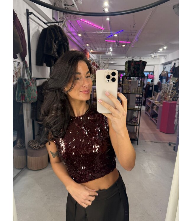 Sparkle Top - Bordeaux