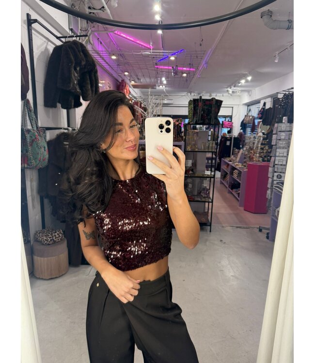 Sparkle Top - Bordeaux
