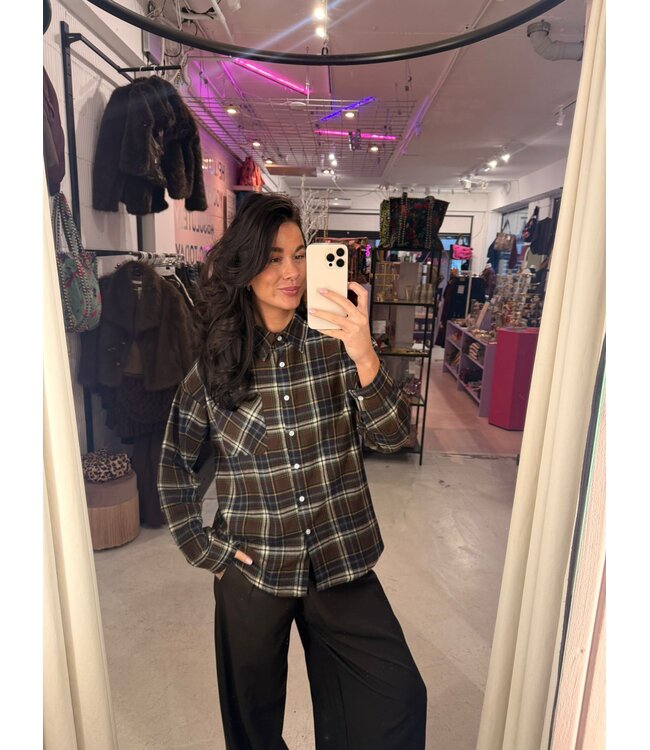 Romy Blouse - Brown/Blue