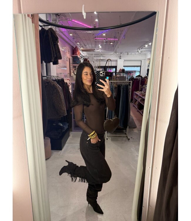 Zaar Fringe Boots - Brown