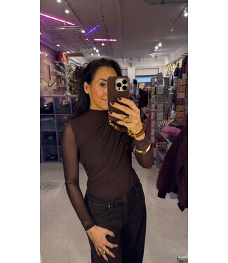 Isolde Mesh Body - Brown