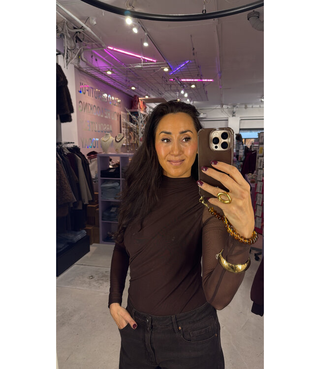 Isolde Mesh Body - Brown