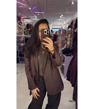 Pearl Blazer - Brown