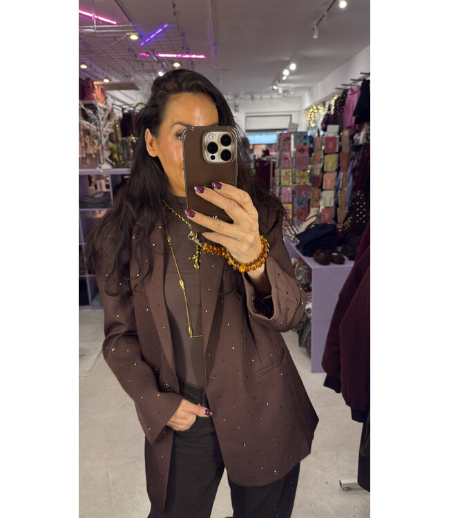 Pearl Blazer - Brown