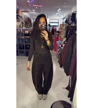 Susie Balloon Pocket Side jeans - Brown