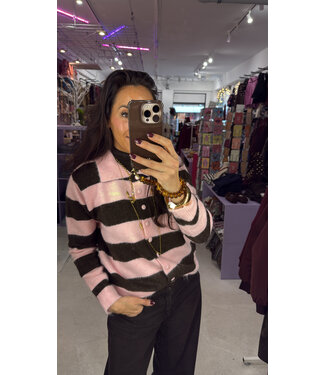 Senna Cardigan - Rose/Brown