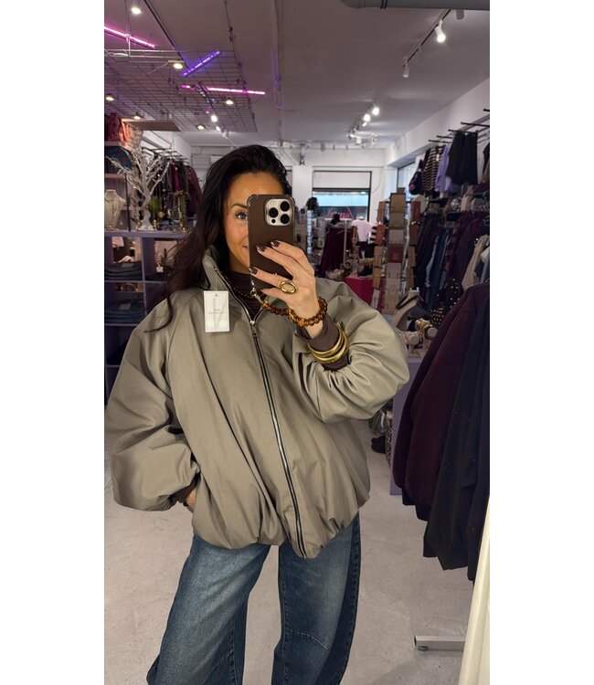 Puffer Jacket - Taupe