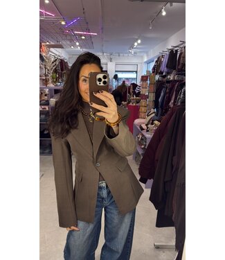 Signature Blazer - Mud Brown