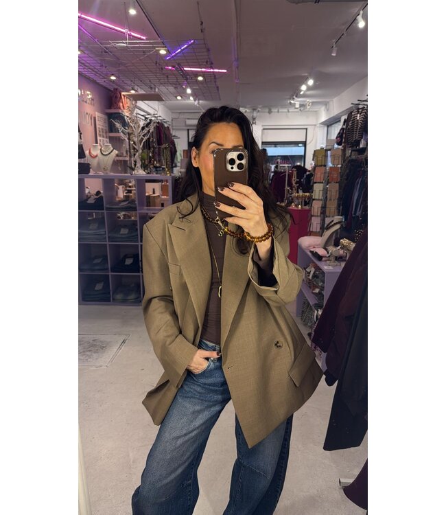 Sclupt Blazer - Mocha Mousse