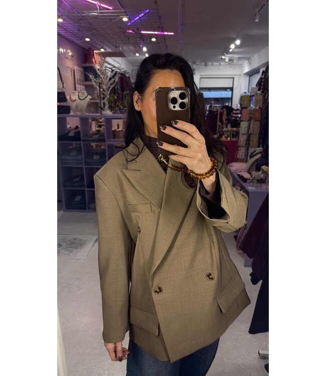 Sclupt Blazer - Mocha Mousse
