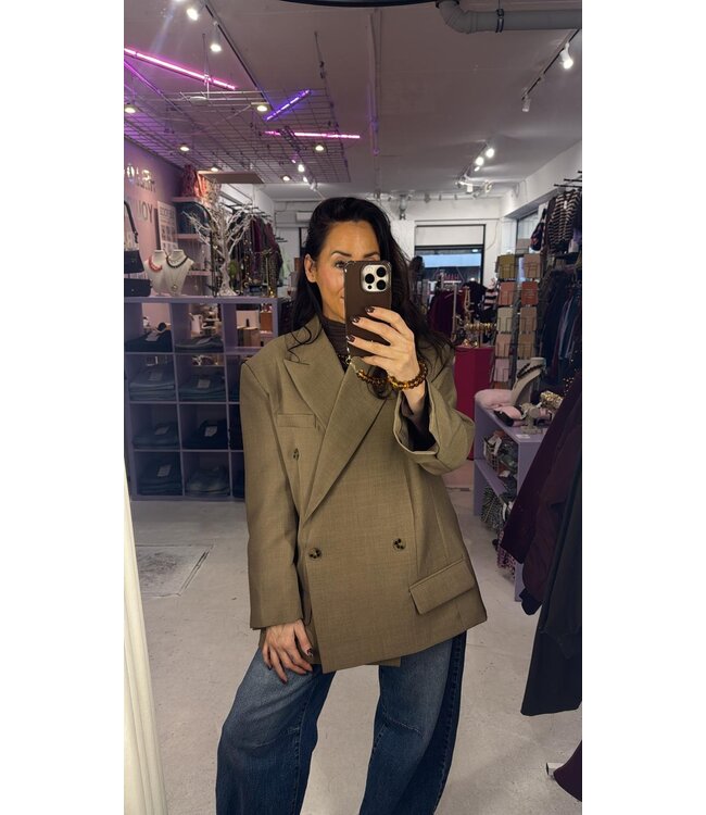 Sclupt Blazer - Mocha Mousse