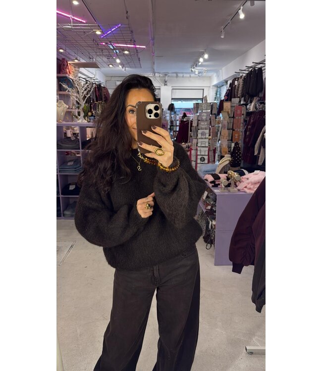 Brownie Belle Knit - Dark Brown onesize