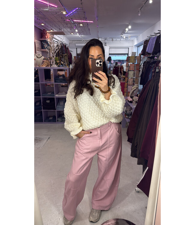 Rosie Barrel Jeans - Rose Denim