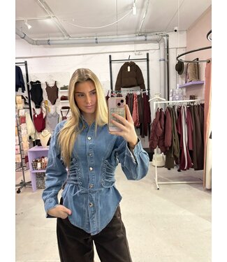 Mila Blouse - Blue Denim