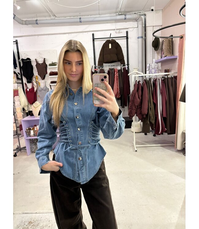 Mila Blouse - Blue Denim