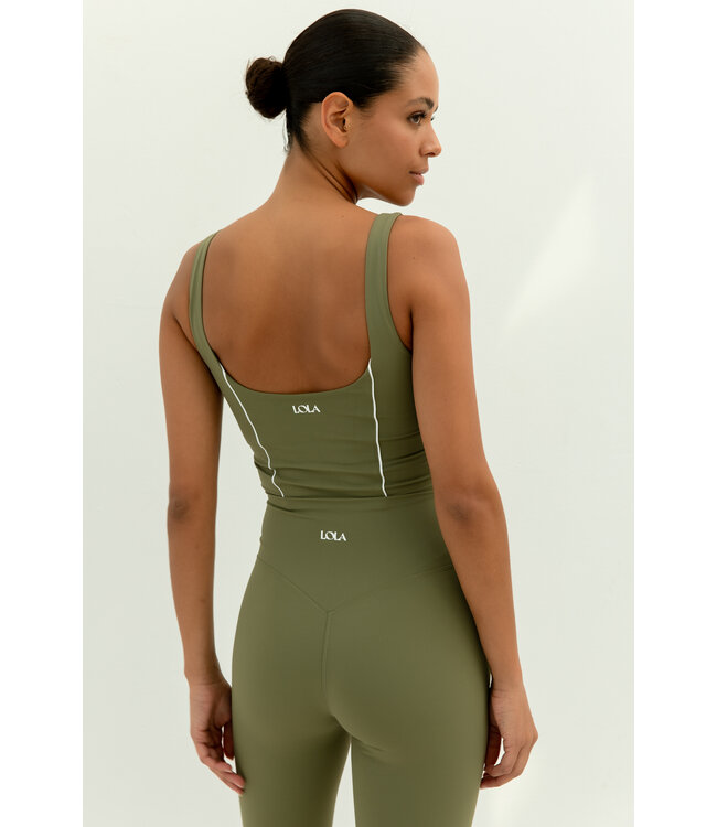 The Lola Club Alma Legging - Army Green