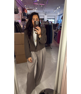 Kiki Blazer - Mud Brown