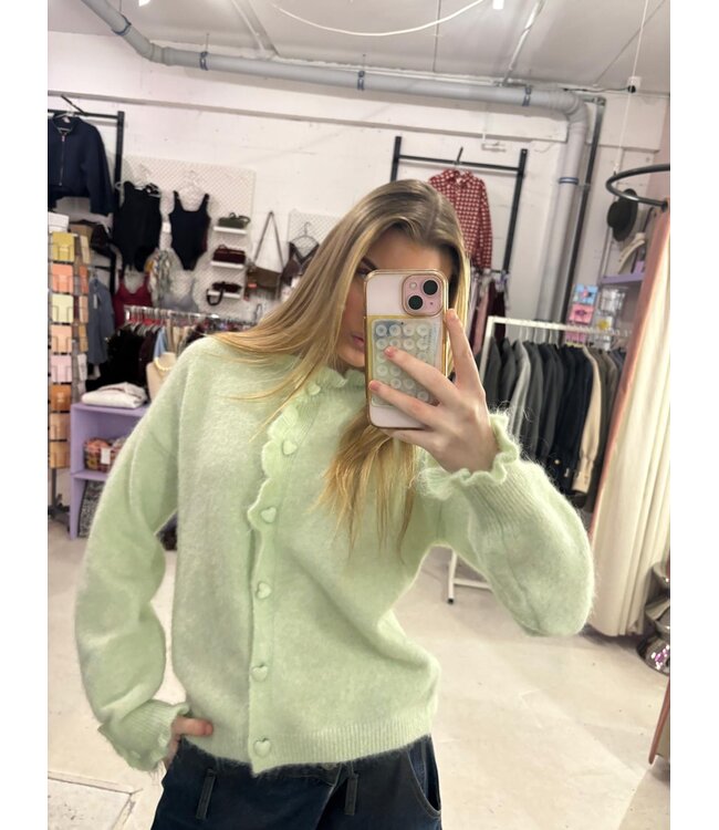Kelly Cardigan - Light Green