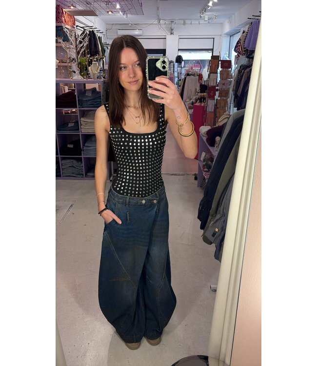 Oversized Balloon Jeans LW - Dark blue