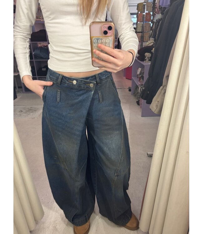 Oversized Balloon Jeans LW - Dark blue