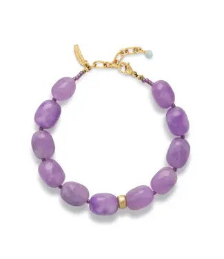 Le Veer Lilac Stone Armband