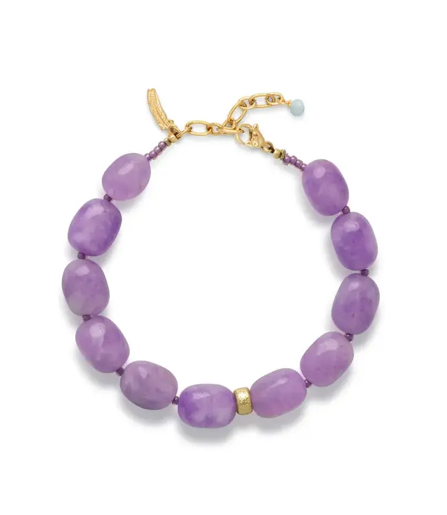 Le Veer Lilac Stone Armband