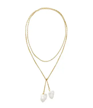 Le Veer Twin Pearl Ketting