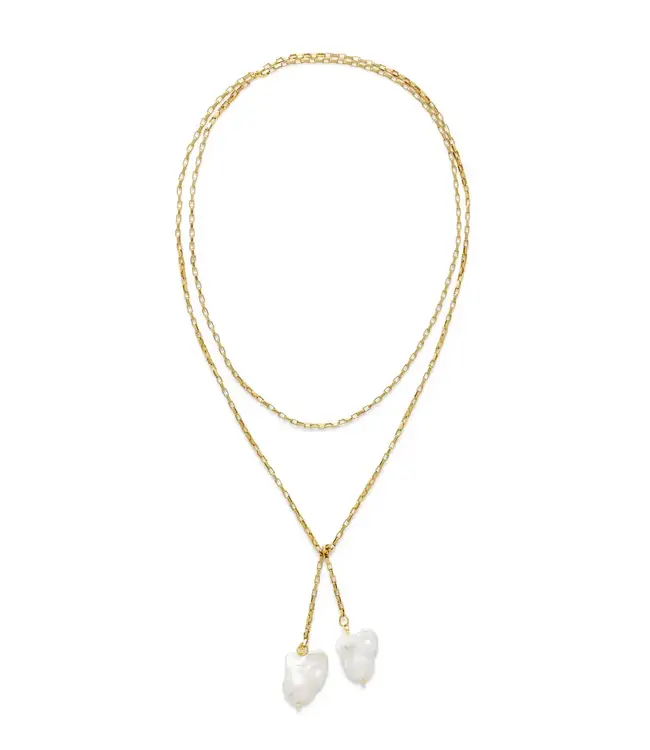 Le Veer Twin Pearl Ketting