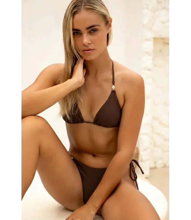 Jenna Bikini Top - Chocolate