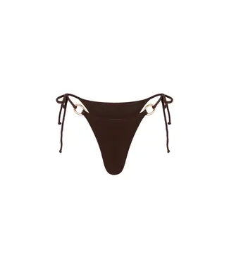 The Lola Club Josey Bikini Bottom - Terry Chocolate