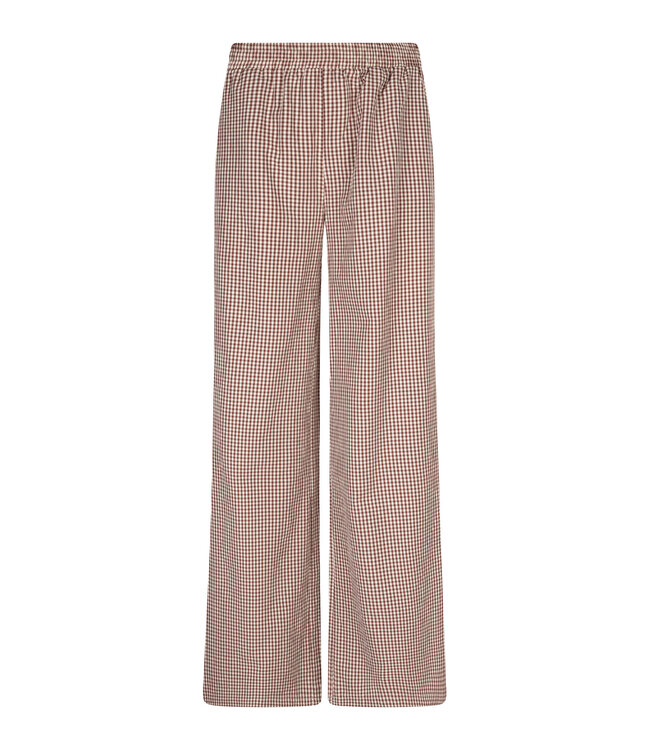 Ydence Pants Celeste - Brown Check