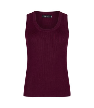 Ydence Knitted Top Keely - Burgundy