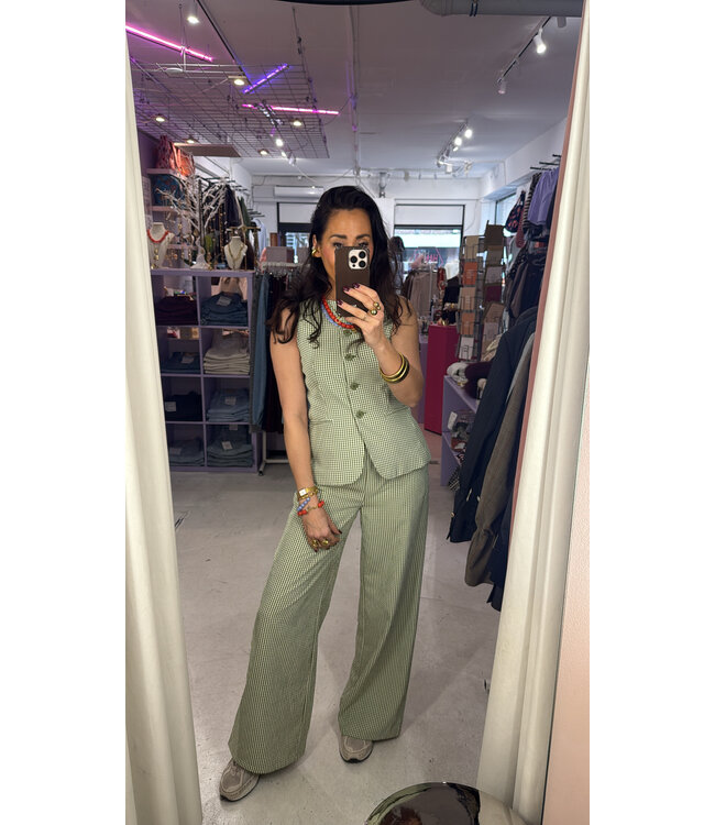 Pants Celeste - Green Check