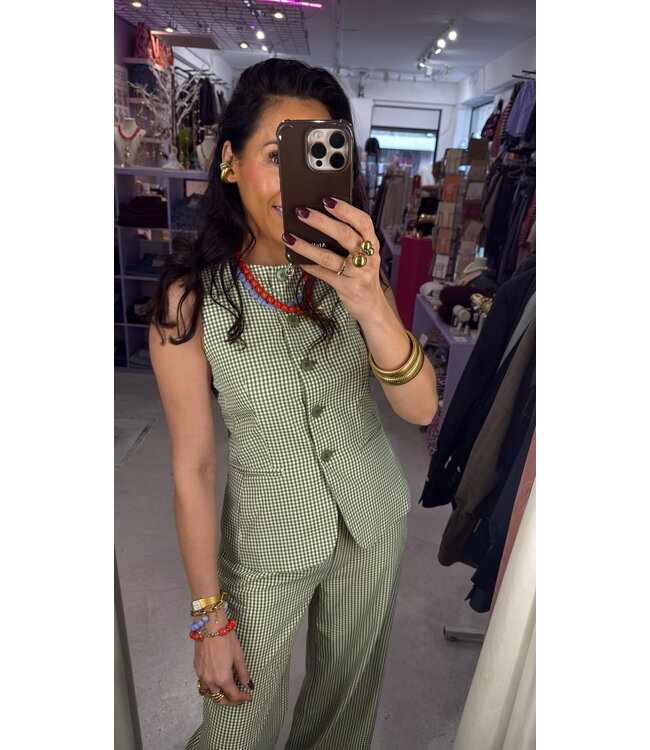 Gilet Jette - Green Check