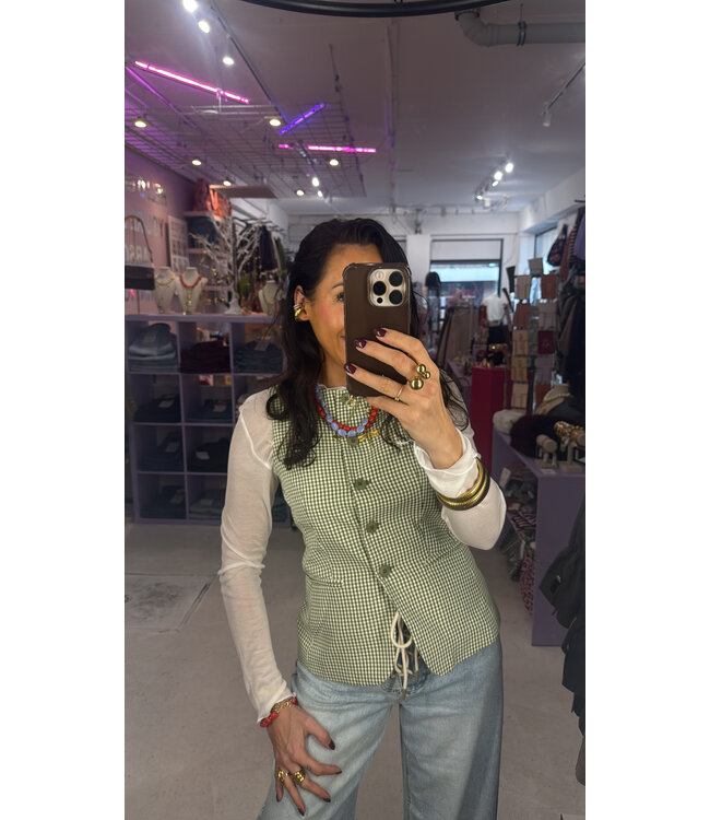 Gilet Jette - Green Check