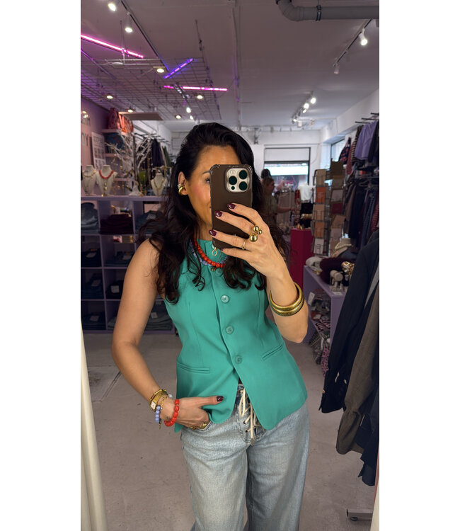 Gilet Fabienne - Sea Green