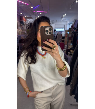 Ydence Knitted Sweater Bunny - Offwhite