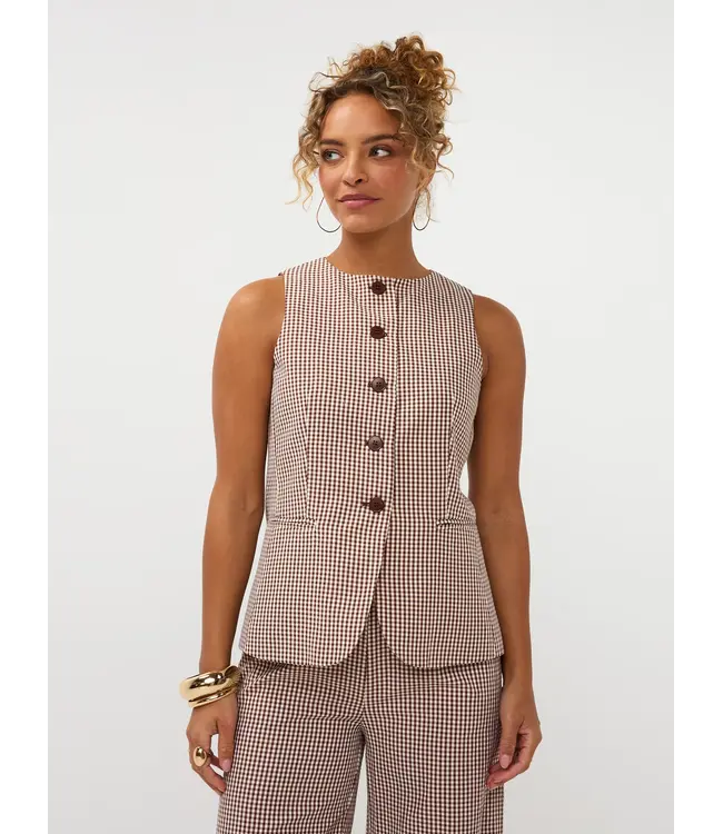 Gilet Jette - Brown Check