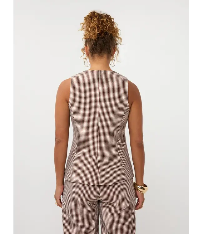 Gilet Jette - Brown Check